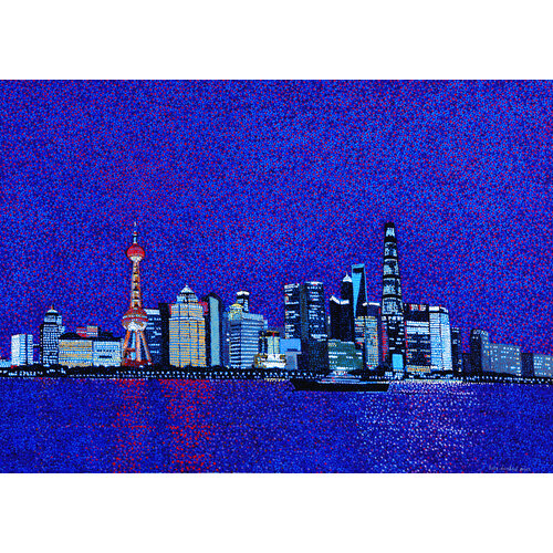 The night view in Shanghai